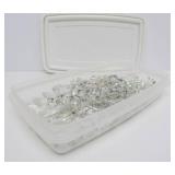 Tub Full of Vintage Crystal Prisms