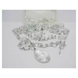 Tub Full of Vintage Crystal Prisms