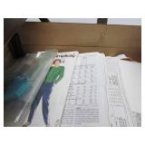 Very Nice Vintage Expandable Sewing Box w/Contents