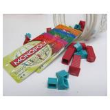 Group of Assorted Board & other Games Vintage Monopoly Pieces etc