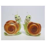 Very Cute Vintage Mid Century Art Pottery Enesco Happy Snail Teapot & Crea/Sugar Set