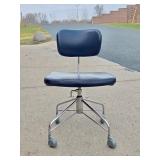 Excellent Danish Modern Rolling Office Chair - Danflex - Made in Denmark