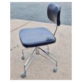 Excellent Danish Modern Rolling Office Chair - Danflex - Made in Denmark