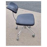 Excellent Danish Modern Rolling Office Chair - Danflex - Made in Denmark