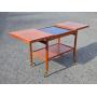 Outstanding Signed Mid Century Danish Modern Expandable Teak Bar Cart
