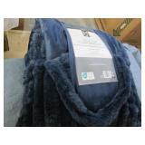 King size faux fur comforter set...