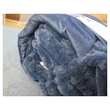 King size faux fur comforter set...