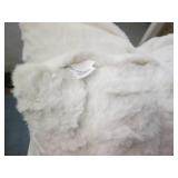 2 Faux fur decorative pillows...