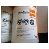 6 Large bleach disinfecting wipes...