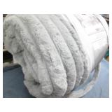 King size faux fur comforter set...