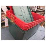 3 Hefty plastic storage totes with ...
