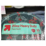 8 20 Count large paper bowls...