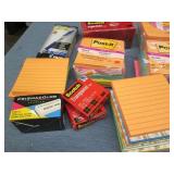 Lot of Post It notes, pens and eras...