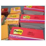 Lot of Post It notes, pens and eras...