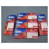 5 24 Packs of quart ziplock bags...