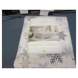 King flannel sheet set...