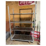 Heavy Duty Adjustable Rolling Shelf