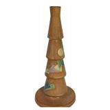 N1 - Antique Roseville Pottery Futura 390-10 Christmas Tree Vase - 1928 Art Deco - Frank Ferrel
