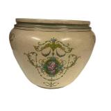 Antique Roseville Pottery Rosalie Creamware Jardiniere, 1910-1920- RARE FIND!