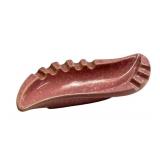 K3 - Roseville Capri Ashtray - Pink Crackle Glaze - 5977