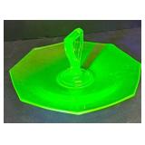 M3 - Awesome Uranium Glass Serving Platter