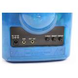 Action Portable TV with AM/FM Radio - 12-14V DC, Blue Vintage Tabletop TV (Not Tested)
