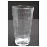Bubble Pattern Highball Glass Tumblers - Clear Glass (12-Piece Set) 6"tall