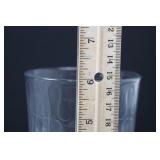 Bubble Pattern Highball Glass Tumblers - Clear Glass (12-Piece Set) 6"tall
