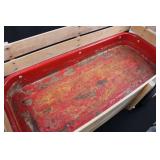 Radio Flyer Traveller Wagon - Vintage Wooden Wagon with Red Tub 34"x 16"x 9.5"