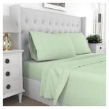 King | Purity Home 400 -Thread Count Cotton Bed Sheet Set | Sage color | Retail $74
