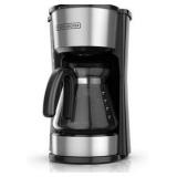 BLACK+DECKER CM0755S 4-in-1 5-Cup Coffee Station Coffeemaker, Stainless Steel