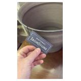 Twon Brown Ironstone Pots, 12-Inch Size, Sturdy Material, Great for Gardens and Flowers, Indoor and Outdoor Use