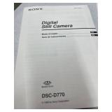 MSRP $1,800 Sony Cyber-shot Pro DSC-D770 Digital Camera 5X Manual Zoom + Focus Rings 1999 Pro Bridge Camera TTL Viewfinder 2.5” LCD Live Histogram Includes Canfield Bag Power Adapter Cables Lens Hoo