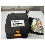 MSRP $2,000 Medtronic LIFEPAK AED Defibrillator + First Responder Kit Carry Case Pads Charge-Pak Rescue Accessories Easy 2 Step Operation Voice Prompts Escalating 200-360J Life Saving Emergency Device