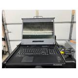 MSRP $2500 Acnodes rackmount LCD KVM console w/integrated keyboard & touchpad monitor *For server racks & control systems allowing multiple machines managed from a single console - Like NEW Co