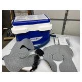 DonJoy IceMan Cold Therapy Unit w/ Universal Shoulder Wrap Pad 16 Quart Reservoir Recirculating Ice Water System Provides Consistent Cold Therapy Helps Reduce Swelling & Post Surgery Pain Perfect For 