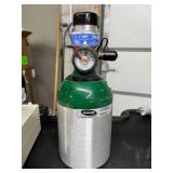 Invacare HomeFill Integrated Oxygen Conserver Cylinder ML6 Portable Refillable Oxygen Tank Built-In Pulse Dose Settings 1-5 + Continuous Flow Lightweight Travel Size Holds 170L Oxygen Perfect For Home