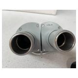 MSRP $1,500 – ZEISS F=125/16 BINOCULAR MICROSCOPE ATTACHMENT, OPTICAL VIEWING HEAD W/ DUAL EYEPIECE PORTS FOR LAB, RESEARCH & CLINICAL MICROSCOPY SYSTEMS, PRECISION GERMAN OPTICS – EXCELLENT W