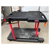 MSRP $1,000 Rubbermaid FG430000BLA Convertible Utility Cart 2-in-1 Platform Truck Push Button Conversion 400 lb Capacity Heavy Duty Work Cart - Good Condition!