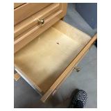 Wooden Medical Cart 3-Drawer Hospital Room Storage Cabinet - Ball-Bearing Drawer Slides, Ample 3-Drawer Storage - Good Condition!