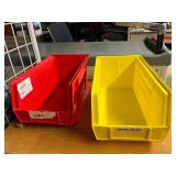 STORAGE SCORE!! MSRP $1500 HUGE LOT 150+ AKRO-MILS AkroBins Stackable Storage Bins Part #30-240 Heavy Duty Industrial 15" x 8" x 7" *Bins stack, sit on shelving or hang from panels/rails Perfect For S