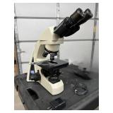 MSRP $2,400 WOW LW Scientific I-4 Infinity Lighted Binocular Microscope 4X/10X/40X/100X LED Lab Scope For Clinics, Students & Research HUGE VALUE