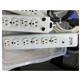 LOT OF 5 Commercial Grade Power Strips Tripp Lite PS-615-HG PS-407-HG-OEM PS-415-HG + Wiremold ULM Series Medical Outlet Strips Green Dot Outlets Long Cords Reset Breakers