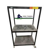 Bretford Rolling AV Cart Metal Utility Cart w/ Shelves & Casters Perfect Equipment Transport Cart For School, Office, Garage, Warehouse or Home - Needs Minor Clean Up!