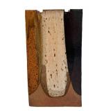 BR1 - Geometric Artisan Crafted Rectangular Pottery Vase