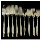 K/UL - Vintage Alvin Sterling Dinner Forks - Sterling Silver Flatware