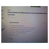 12 pcs Stainless Steel Metal Busine...