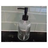 13.5 oz Clear Glass Soap Dispenser...