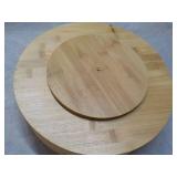 12" Diameter Wood Lazy Susan...
