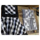 5 Black/White Aprons...